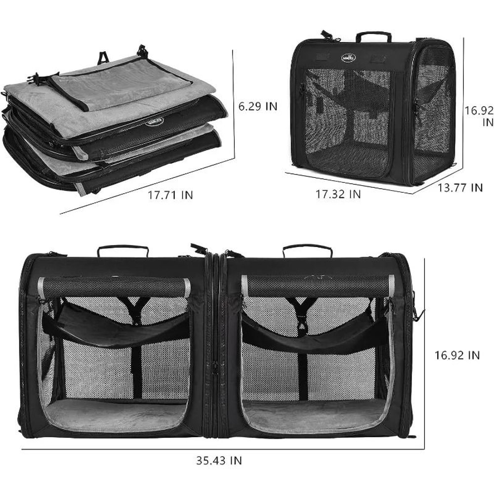 Two In One Foldable Pet Travel Carrier For Cats And Dogs 1