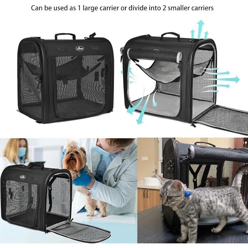 Two In One Foldable Pet Travel Carrier For Cats And Dogs 2