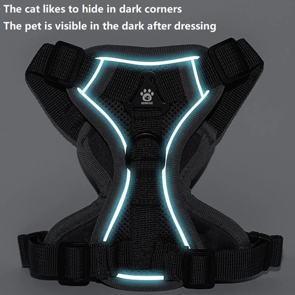 Adjustable Anti Escape Cat Harness And Leash Set 6