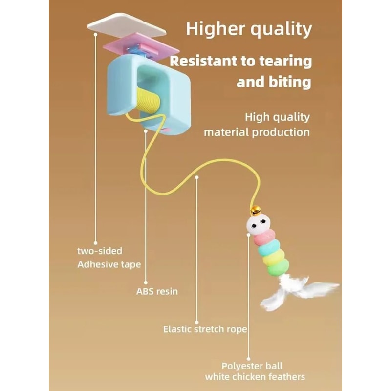 Automatic Door Hanging Cat Toy For Interactive Indoor Play 8
