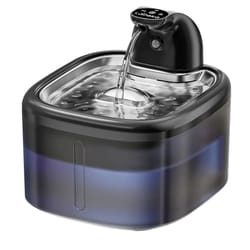 wireless cat water fountain with motion sensor and stainless steel tray