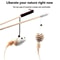 Colorful Feather Cat Wand Toy With Wooden Rod 9