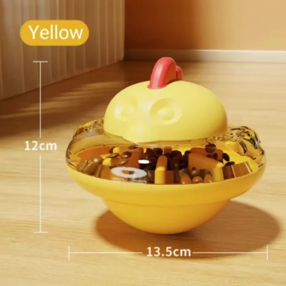 Chicken Shape Pet Food Dispenser Puzzle Toy 0