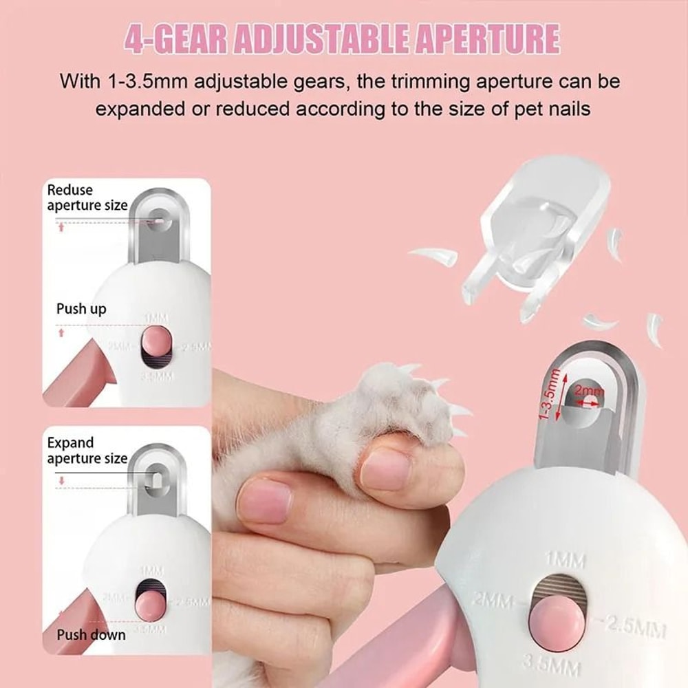 Adjustable Pet Nail Clipper With File For Cats And Dogs 6