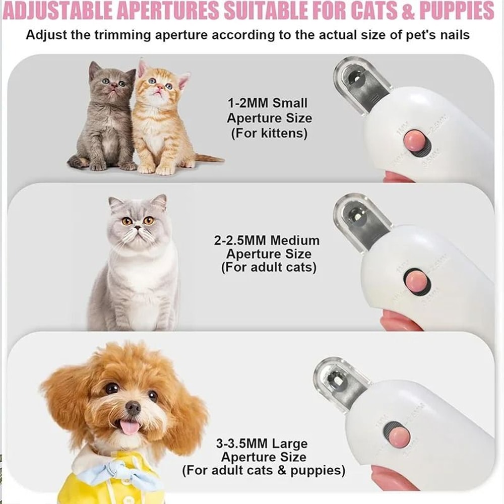Adjustable Pet Nail Clipper With File For Cats And Dogs 7