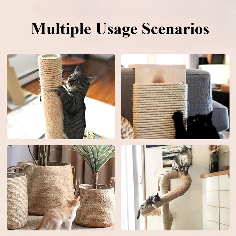 DIY Cat Sisal Rope For Scratching Post And Cat Tree Repair 10