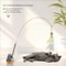 Rotating Cat Teaser Toy With Bell And Steel Rod For Indoor Play 0