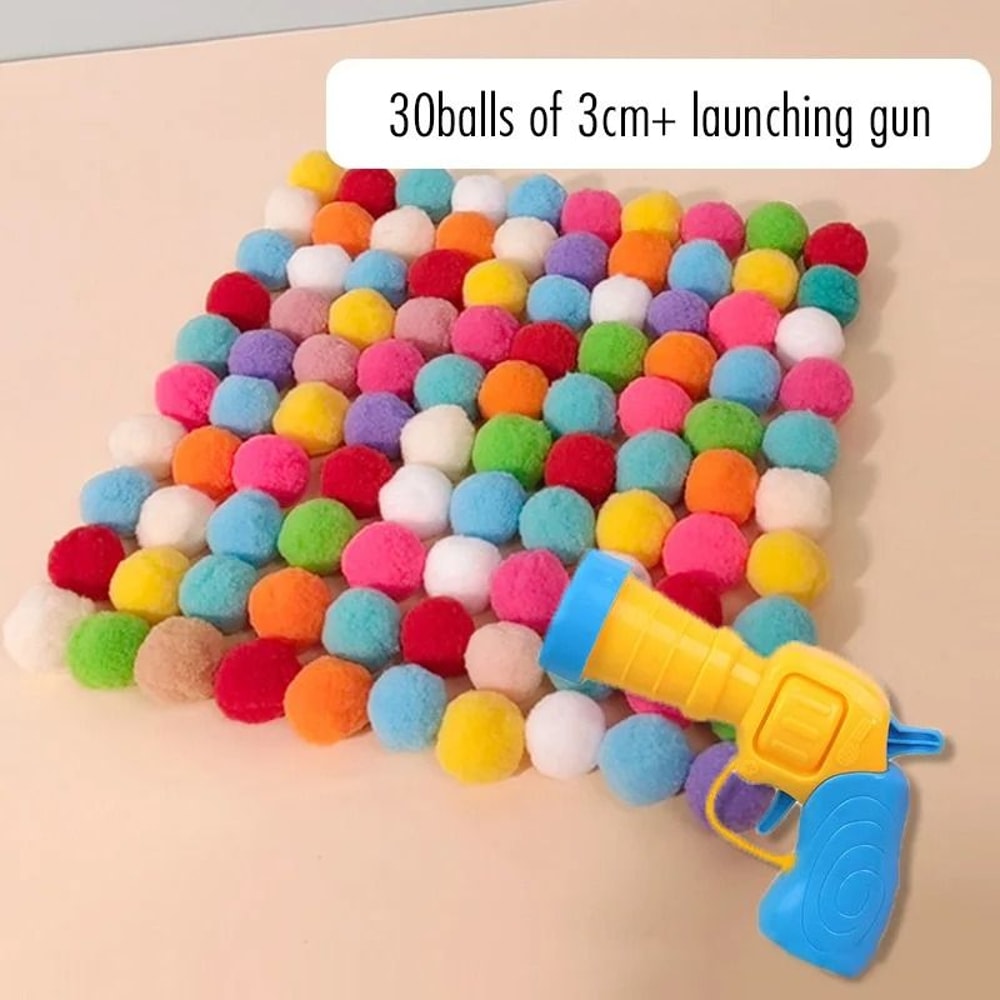 Interactive Cat Ball Launcher Toy With Quiet Plush Balls 5