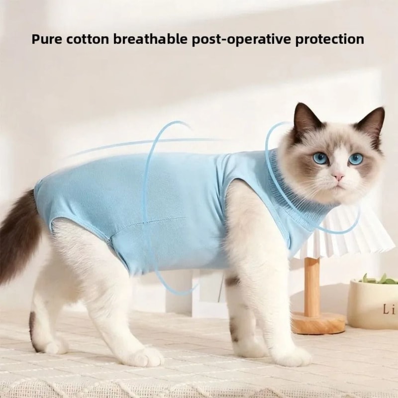 Cat Recovery Suit For Post Surgery Wound Protection 12