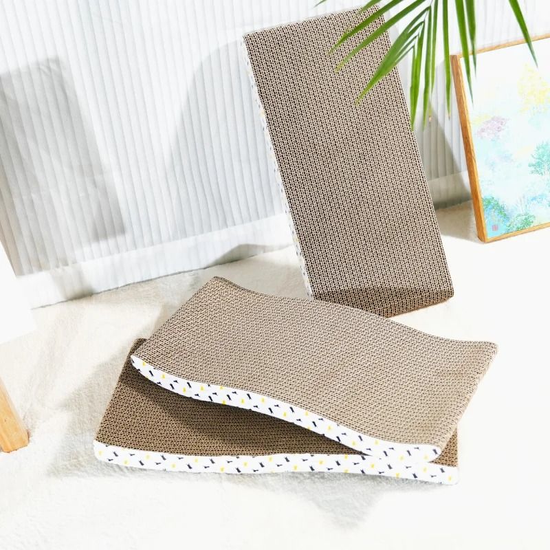 Double Sided Cardboard Cat Scratching Board Sofa Bed 11