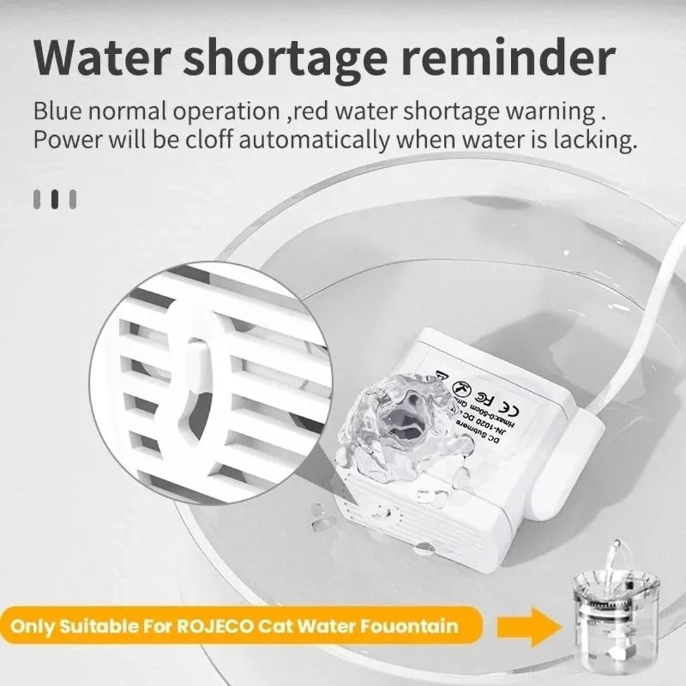 Quiet USB Cat Water Fountain Replacement Pump 4
