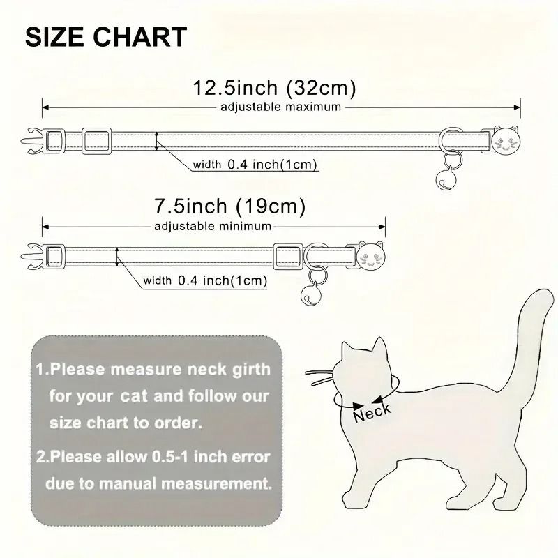 Personalized Breakaway Cat Collar With Bell And ID Tag 7