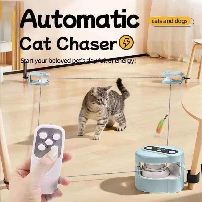 Remote Control Automatic Cat Chaser Toy With Bird Sound 6
