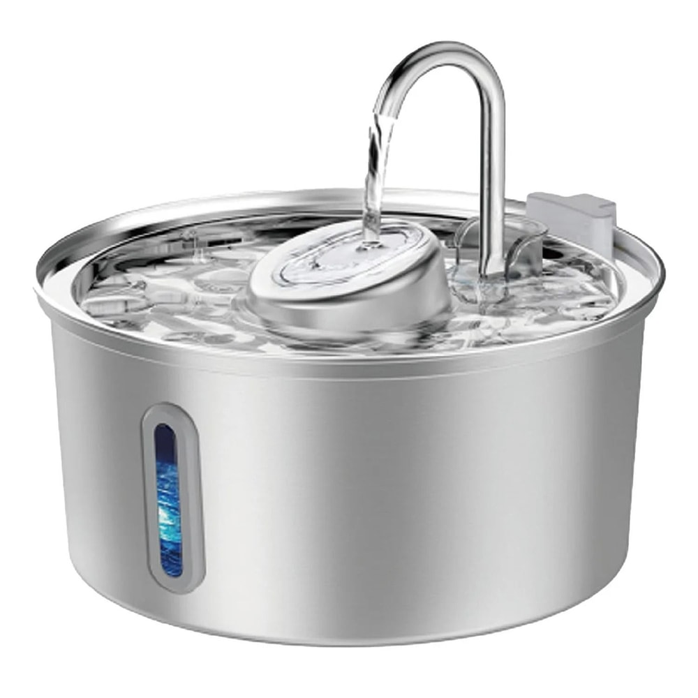 Stainless Steel Pet Water Fountain For Cats And Dogs 0