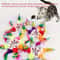 Mini Mouse Cat Toy With Colorful Feather For Kittens 13