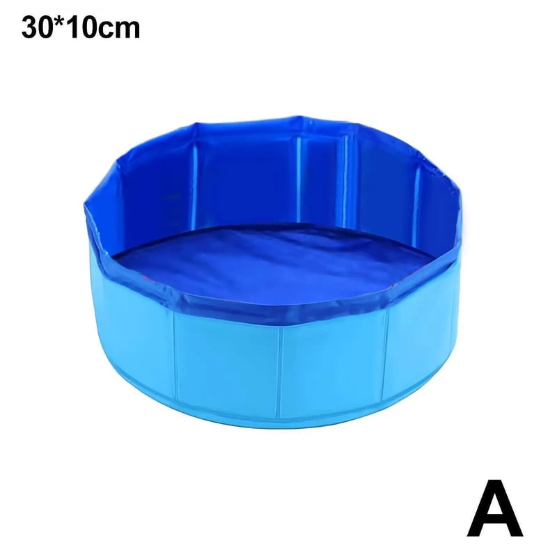 Foldable Pet Pool Bath Tub With Water Toys For Cats And Dogs 1