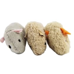 plush mouse cat toy set for interactive kitten play