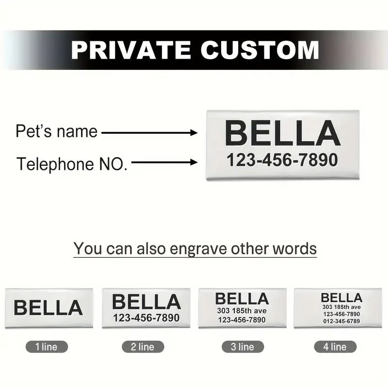 Personalized Camouflage Cat Collar With Name ID Tag 11