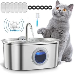 smart sensor stainless steel cat water fountain 3.2l
