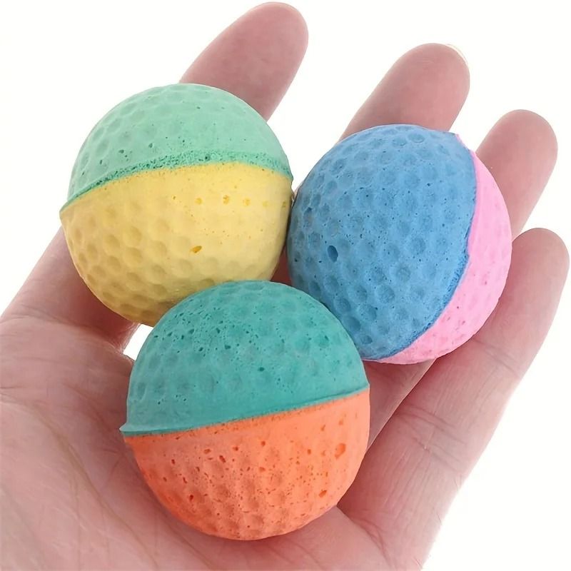 Soft Foam Cat Ball Toys For Quiet Interactive Play 2