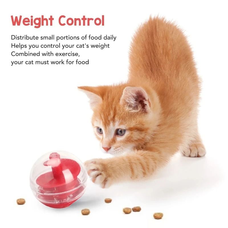 Interactive Cat Treat Dispenser Ball Slow Feeder Toy 3