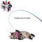 Telescopic Feather Cat Teaser Wand With Replacement Head 6