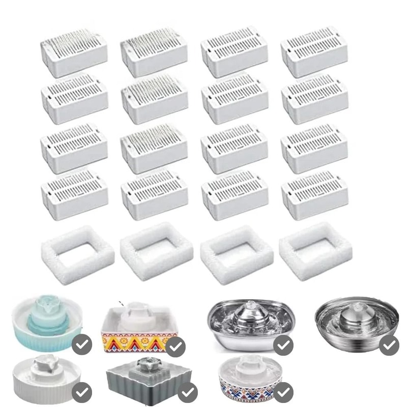 Cat Water Fountain Carbon Filter Replacement Set 0