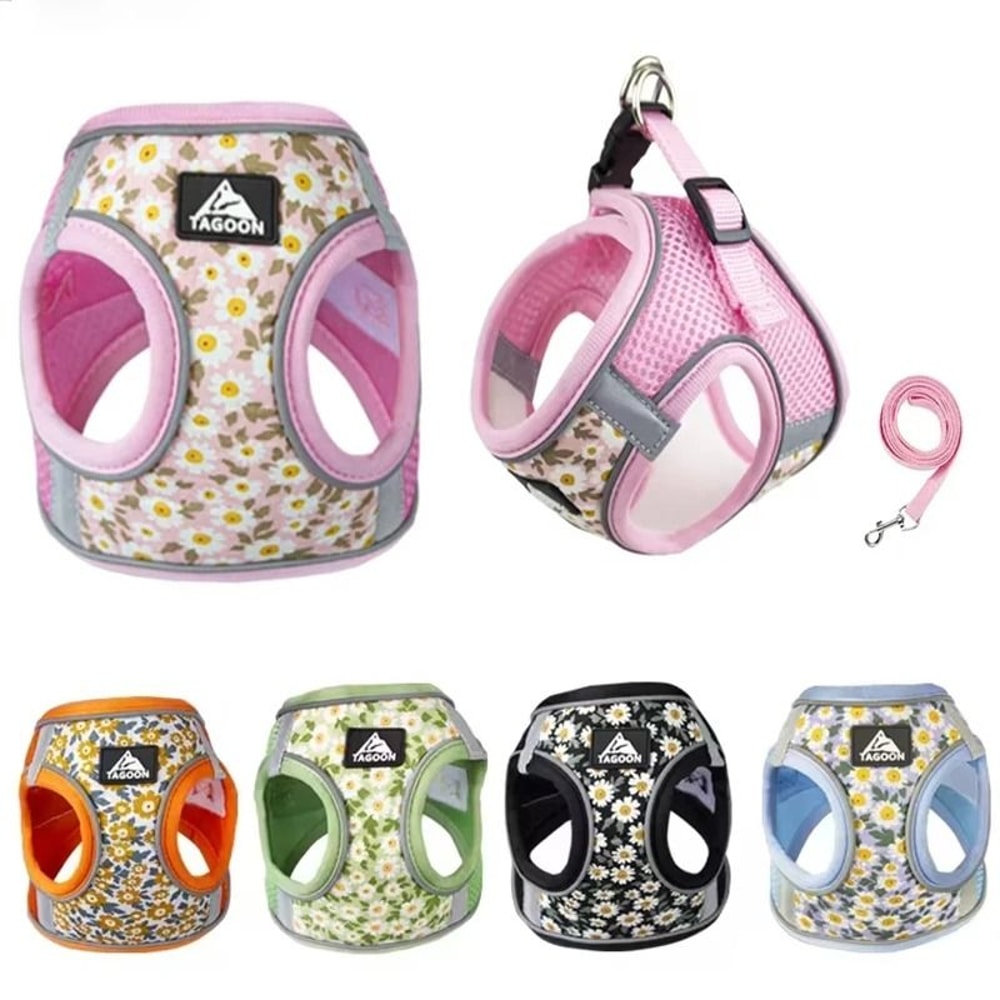 Reflective Anti Escape Cat Harness And Leash Set 6