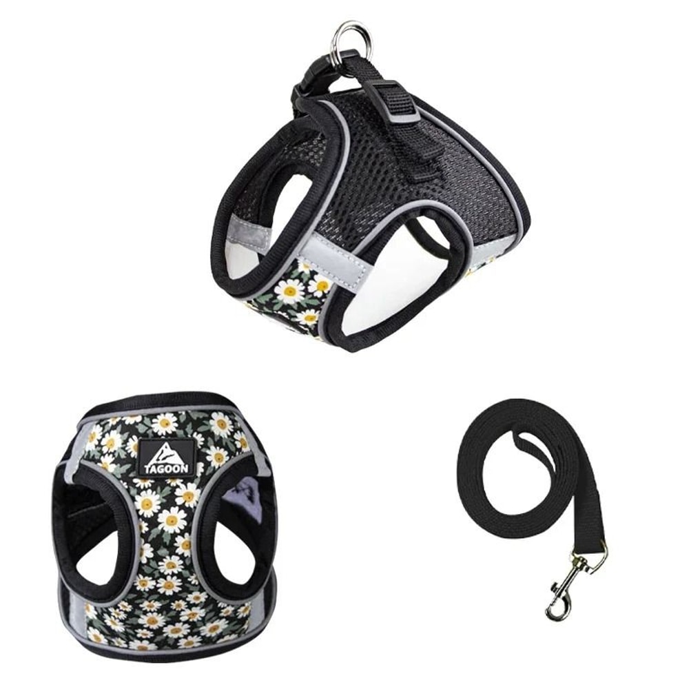 Reflective Anti Escape Cat Harness And Leash Set 4