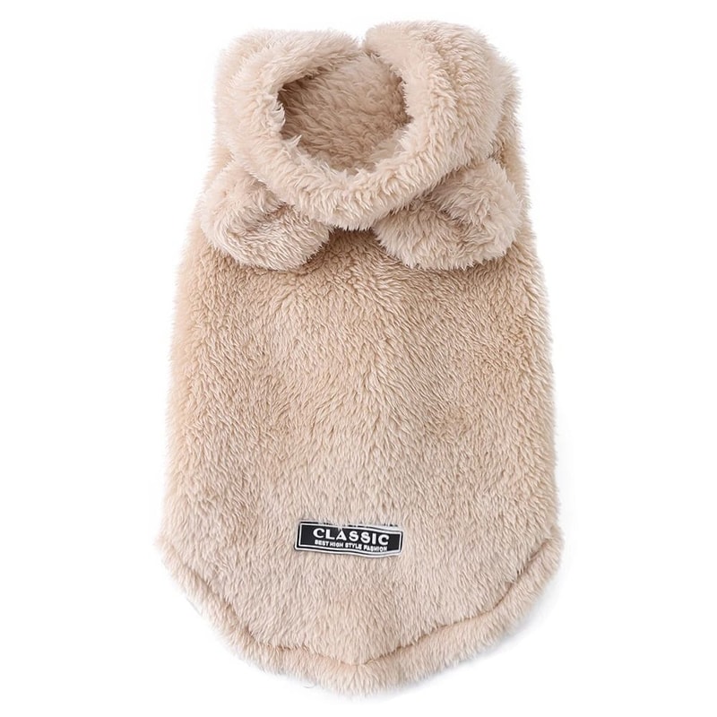 Warm Fleece Cat Sweater Hoodie For Small Pets 3