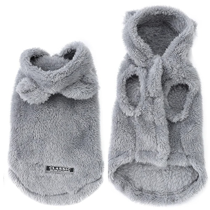 Warm Fleece Cat Sweater Hoodie For Small Pets 8