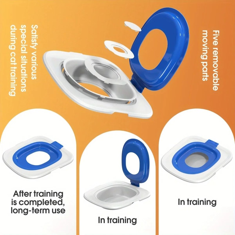 Reusable Cat Toilet Training Kit With Sand Tray 6