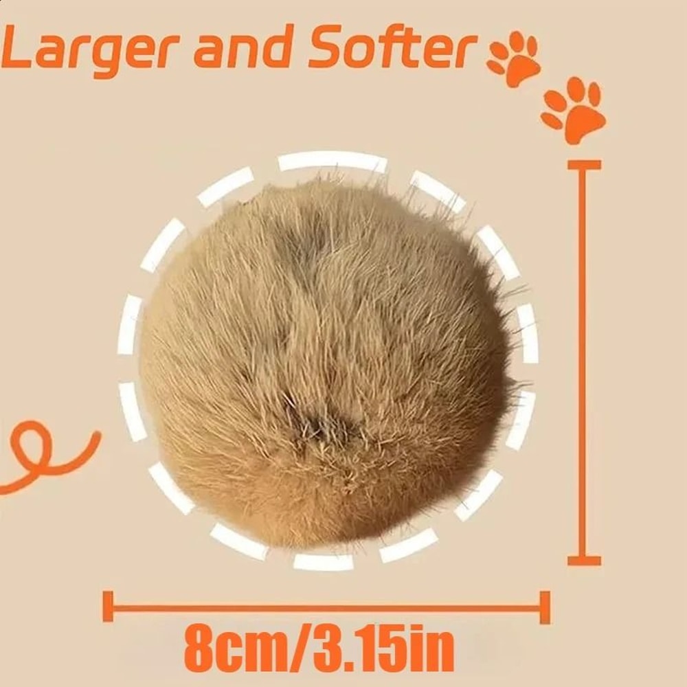 Catnip Fur Ball Toys For Indoor Cat Play 2