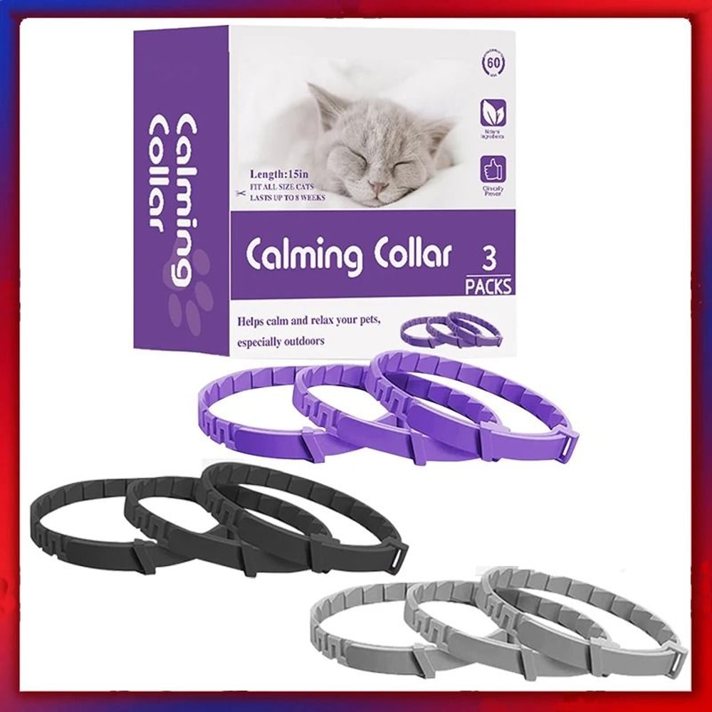 Adjustable Cat Calming Pheromone Collar For Stress Relief Travel And Daily Comfort 0