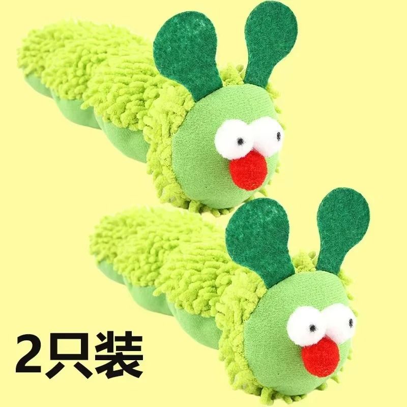 Caterpillar Catnip Silvervine Chew Toy For Dental Cleaning And Interactive Kitten Play 2