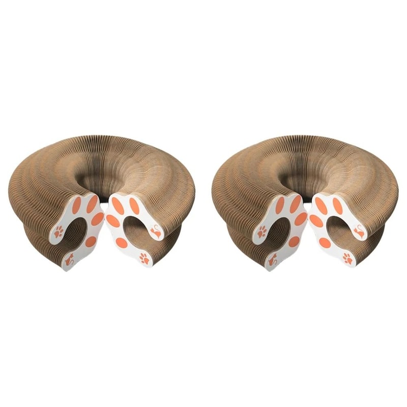 Foldable Magic Organ Cat Scratching Board With Ball Track For Claw Grinding Play 3