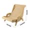 Wooden Sisal Cat Lounge Chair Scratcher For Resting Playing And Claw Care 2