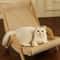 Wooden Sisal Cat Lounge Chair Scratcher For Resting Playing And Claw Care 6