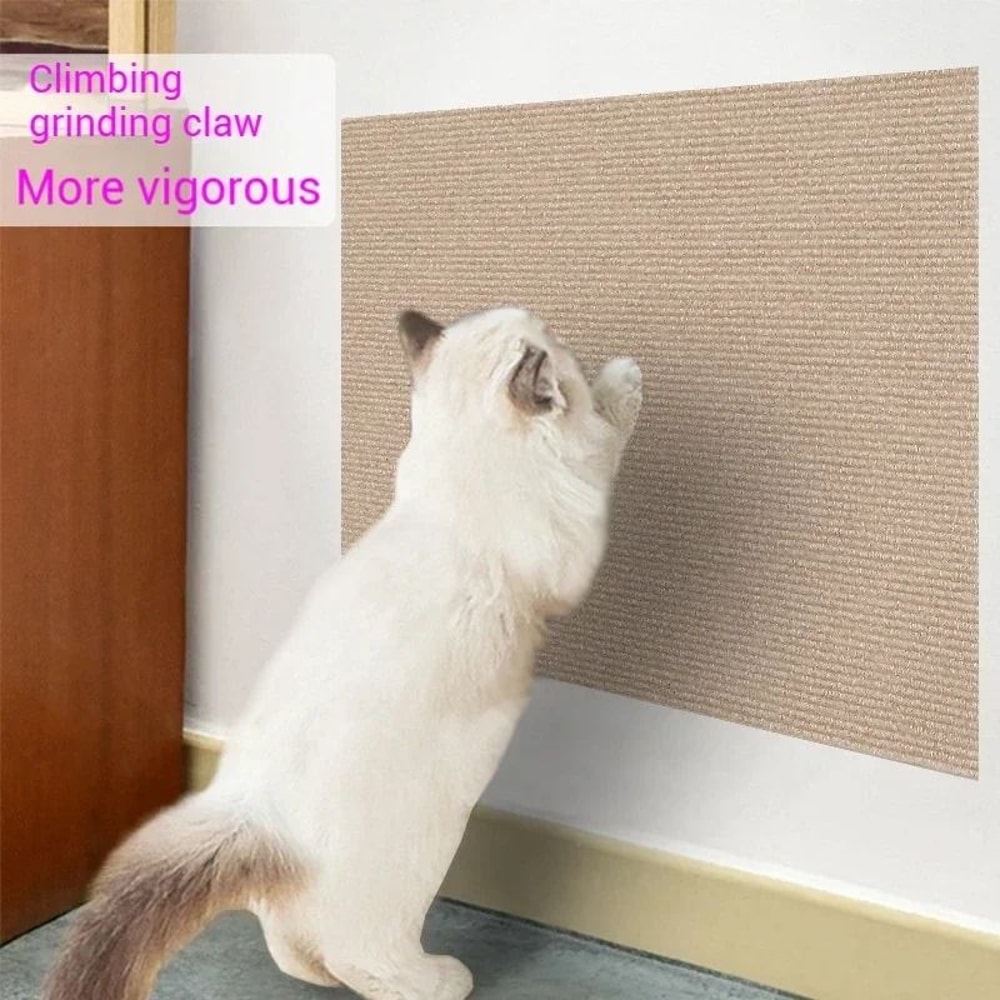 Self Adhesive Cat Scratching Mat For Sofa Protection Wall Play And Claw Care 3