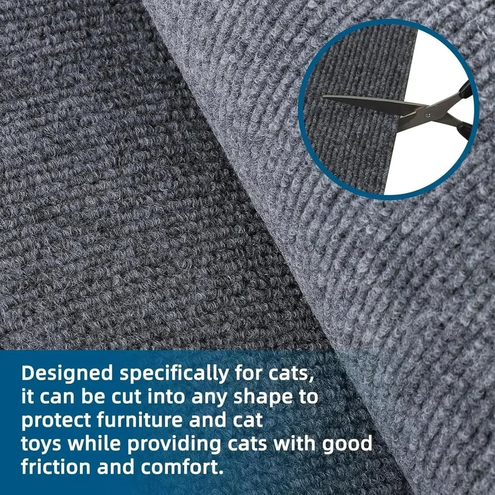 Self Adhesive Cat Scratching Mat For Sofa Protection Wall Play And Claw Care 9