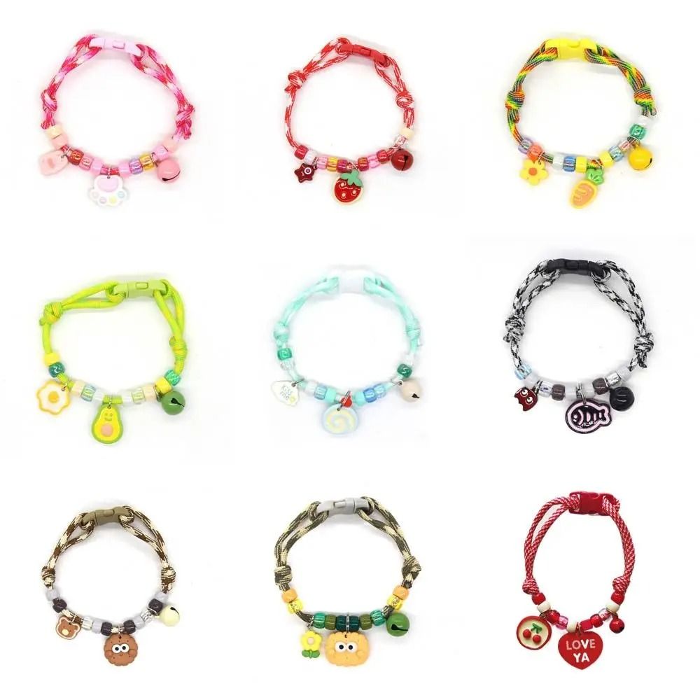 Colorful Adjustable Pet Bell Necklace For Cats And Puppies 0
