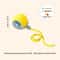 USB Rechargeable Automatic Rolling Cat Toy With Tail Teaser 8