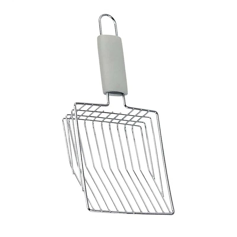 Durable Metal Cat Litter Scoop With Aluminum Handle 0
