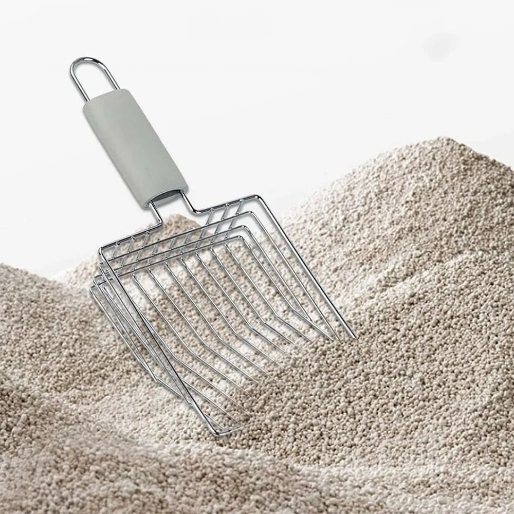 Durable Metal Cat Litter Scoop With Aluminum Handle 5