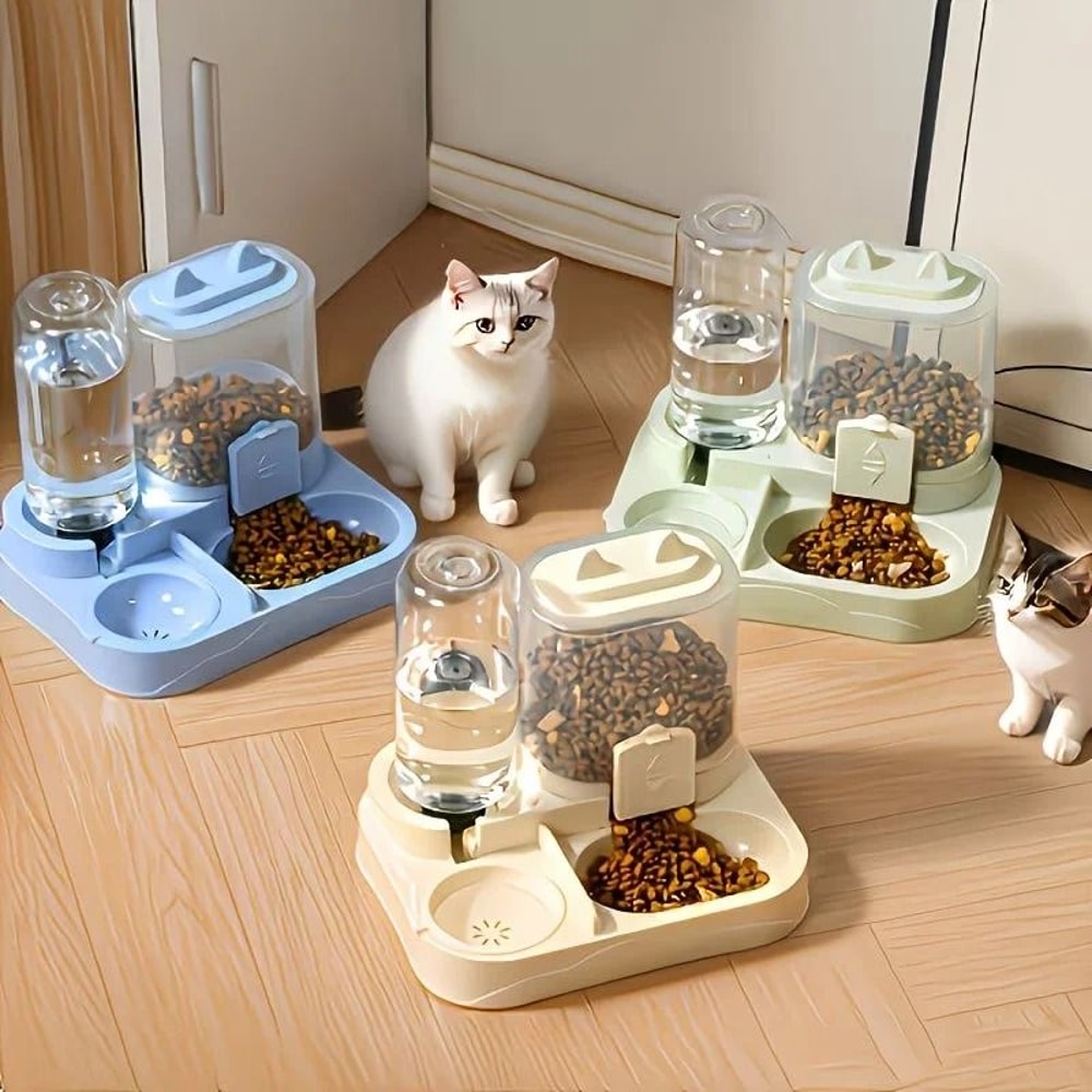 Large 2 In 1 Pet Feeder And Water Dispenser 0