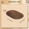 Oval Corrugated Cat Scratcher Bed For Indoor Cats 4