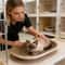 Oval Corrugated Cat Scratcher Bed For Indoor Cats 5