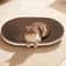 Oval Corrugated Cat Scratcher Bed For Indoor Cats 0