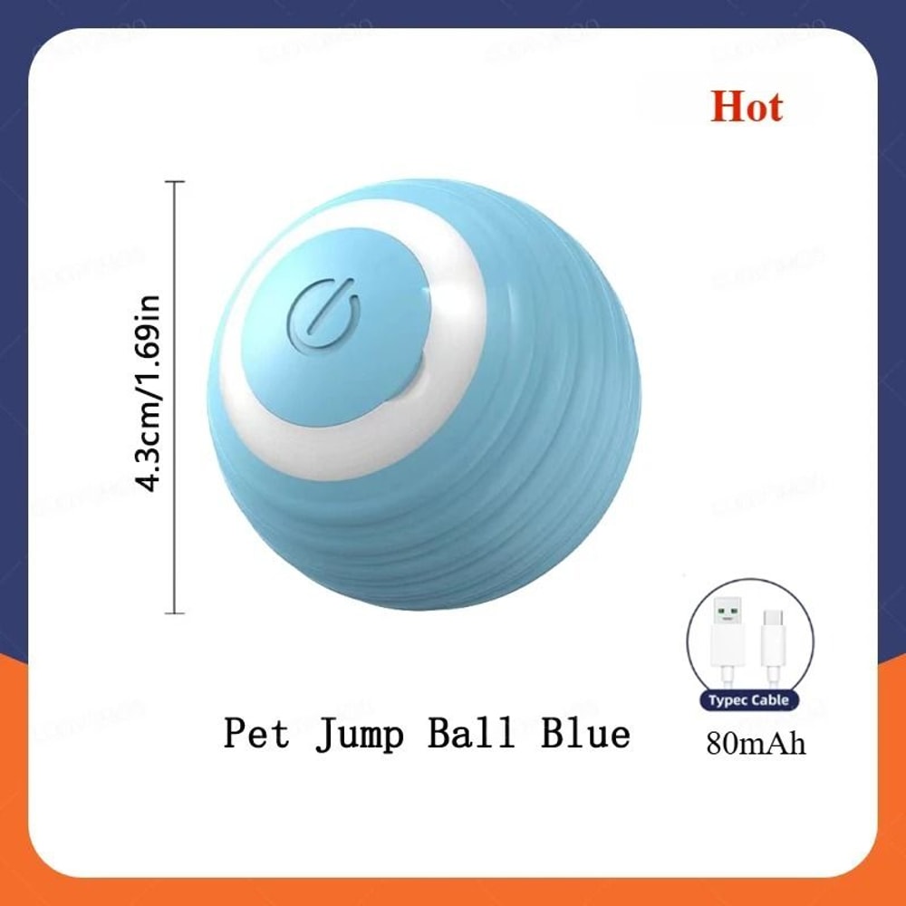 Rechargeable Rolling Electric Cat Ball Toy For Interactive Indoor Pet Exercise 1
