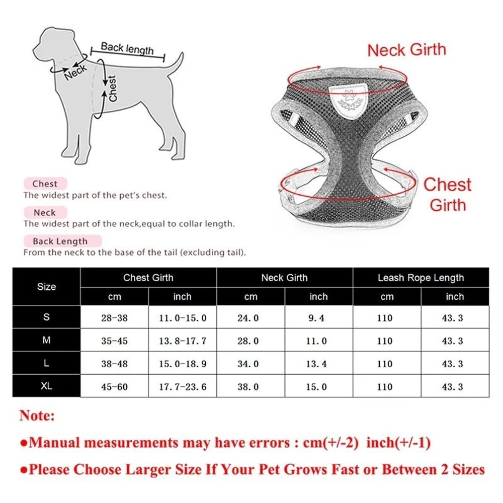 Adjustable Reflective Cat Harness And Leash Set For Safe Outdoor Walks 6